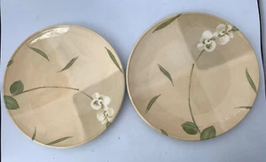 2 platos de cena de orquídea de caja y barril de 11,25 pulgadas Royal Stafford Gran Bretaña - Imagen 1 de 2