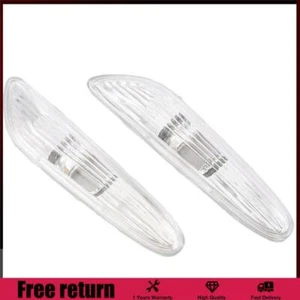 2PCS Clear Lens Side Indicator Repeater Light For BMW 5-Series E60 E61 2004-2009 - Picture 1 of 5