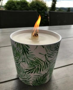 Kerzenfresser Wachsfresser Schmelzlicht | weiß Palme Outdoor | WeberHomemade - Bild 1 von 4