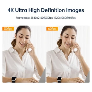 4K HD USB Camera 10X Optical Zoom 5-50mm Variable Lens 8MP Mini Web Camera With - Picture 1 of 13