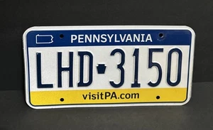 Pennsylvania License Plate — LHD 3150 VISIT PA.COM — Great Condition !! - Picture 1 of 21