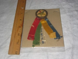 Grand Chapter O.E.S. of Kansas 32nd Session Topeka May 13-14 1908 Pinback Loc T - Picture 1 of 1