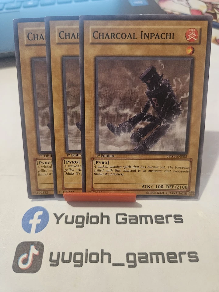 Yu-Gi-Oh Charcoal Inpachi X3 5DS1 1st Edition Common Light Played  - Image 1 of 1