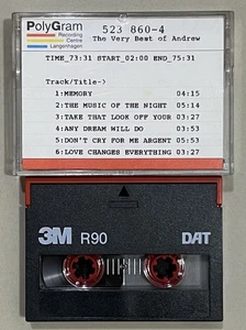 Andrew Lloyd Webber Sarah Brightman DAT Digital Audio Tape Cassette Ultra Rare - Picture 1 of 3