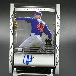 Cade Horton 2022 Leaf Trinity RC Clear Silver Foil Auto Rookie /99 Chicago Cubs - Picture 1 of 3