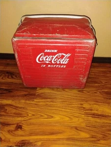 Enfriador de hielo de metal en botellas de coca coca bebida coca vintage de los años 50 - Imagen 1 de 14