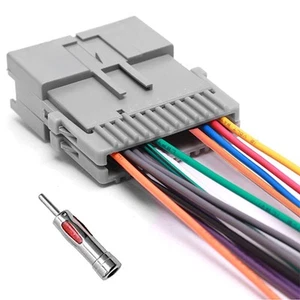 Car Stereo Radio Wiring Harness with Antenna Adapter for Chevy, GMC, Buick, P... - Picture 1 of 5
