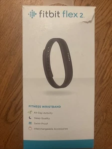 Fitbit Flex 2 Salud Actividad Sueño Rastreador Bluetooth Banda Pequeña/Grande Nuevo Negro - Imagen 1 de 7