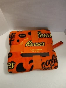 Reese’s Plüsch Decke 50" x 60" Schokolade & Erdnussbutter * Hershey - Bild 1 von 5