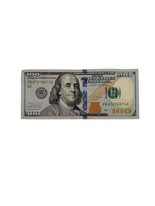 Series 2017A 100 Dollar Bill Note Trinary Repeater Serial Number PB67676670E - Picture 1 of 6