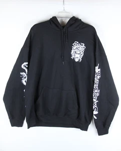 Y2K Black Medusa Hoodie Sleeve Hits Mens Size XL Black Pullover VampireFreaks - Picture 1 of 10