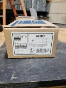 BOX OF 2 EGS 6200S 2" EMT COMPRESSION TYPE COUPLING   W99 - Picture 1 of 1