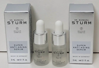 Dr. Barbara STURM Super Anti-Aging Serum 3ml / 0.1 fl oz (Lot of 2 Mini Bottles) - Image 1 of 3