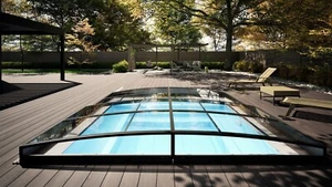 Poolüberdachung Schwimmbadüberdachung Poolabdeckung Sydney XS PK 8mm Anthrazit - Bild 1 von 17