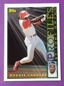 1996 Topps Profiles Reggie Sanders #NL-08 - Picture 1 of 2