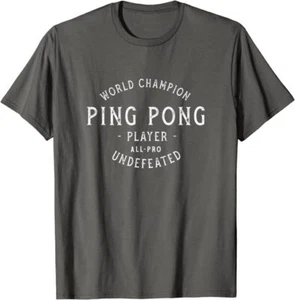 World Champion Ping Pong All-Pro Undefeated Vintage T-Shirt *NEW 10 Colors* - Picture 1 of 11