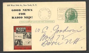 DATED 1934 PC NY RADIO NEWS & SHORTWAVE BOOKS & MAGAZINES FOR HAM OPERATORS ETC - Picture 1 of 2