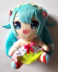 Hatsune Miku Vocaloid Mini Plüsch Puppe Frühlingstuch Ver.B Anime TAITO aus Japan - Bild 1 von 4