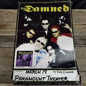 The Damned W/ Rob Zombie Seattle Paramount Punk Show Poster Handbill Flyer - Picture 1 of 5