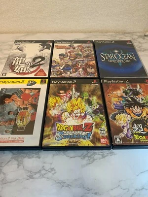 sony  ps2 Japan import  Dragon BallZ Ryuu ga gotoku Star Ocean  lot of 6 - Image 1 of 4
