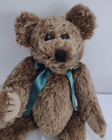 Ty 1992 Teddy Bear Plush Jointed Limbs 15" Brown W/Ribbon Soft Paws Collectible