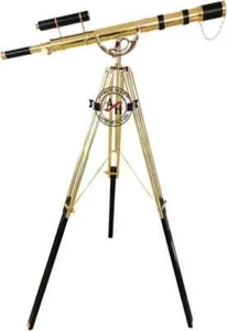 Supporto treppiede telescopico ottone Royal vintage da pavimento marina da collezione - Foto 1 di 6