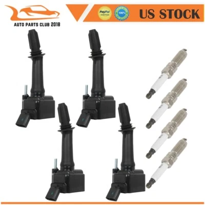 4* Ignition Coils & 4* Spark Plugs For Chevrolet Equinox Malibu 1.5L 2018-2022 - Image 1 of 4