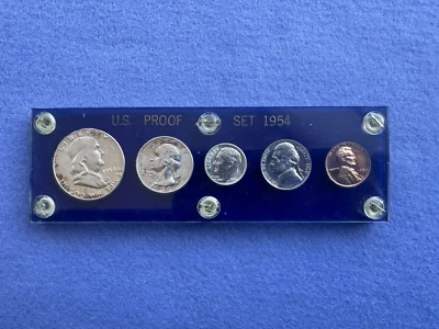 1954 U.S. Mint Silver Proof Set in Capital Plastics Holder - Image 1 of 4