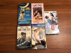 NEW FIVE (5) VHS TAPES MOVIES ROMANTIC COMEDY DRAMA FACTORY SEALED VINTAGE - Picture 1 of 5