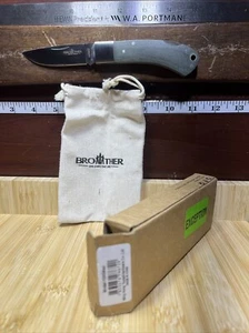 Brother 1505max Blade Knife Mircarta Grips Lock Back Pocket Knife … - Picture 1 of 4