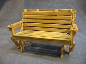 BW BenchTable Cypress, Picnic Table, Miniature furniture, Patio, Artist made - Picture 1 of 12