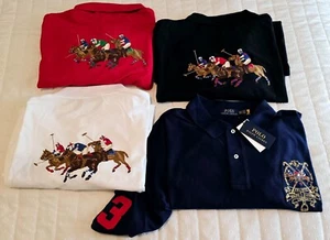 NWT Polo Ralph Lauren Shirt Equestrian Horse Challenge Cup Crest Big Tall XB XLT - Picture 1 of 25