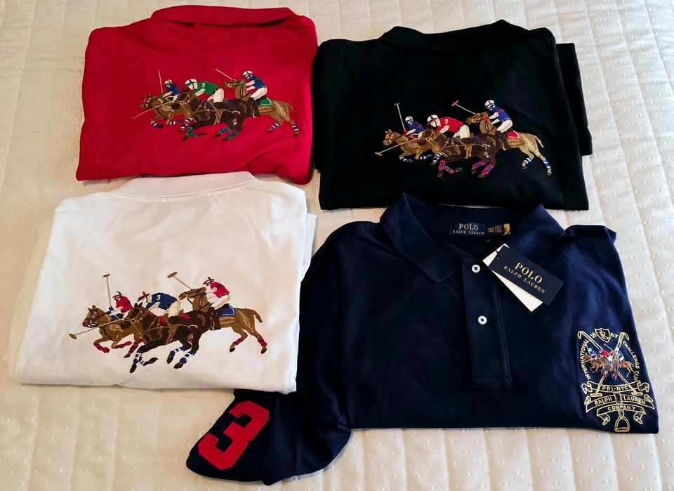 NWT Polo Ralph Lauren Shirt Equestrian Horse Challenge Cup Crest Big Tall XB XLT - Image 1 of 1