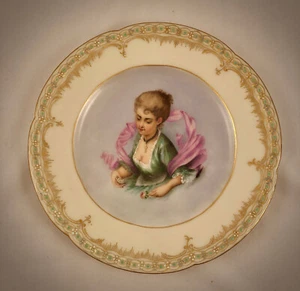 Antique Haviland & Co. Limoges Portrait Plate - Picture 1 of 5