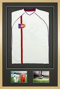 Vivarti Oak Frame Sports Shirts Display Kit Mounted + Double Aperture - Picture 1 of 28