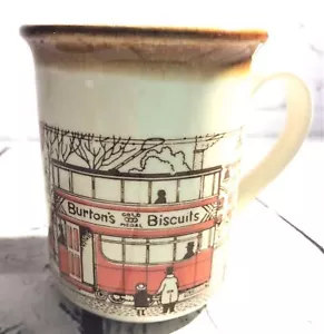 Vintage Souvenir Coffee Cup Burton's Biscuits Biltons Made in England - Picture 1 of 5