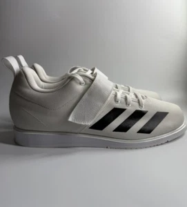 adidas Men Size 11 Powerlift 4 Olympic Weightlifting Training Shoes White BC0347 - Picture 1 of 9