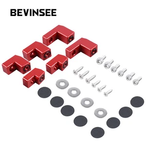 Kit elevador alerón trasero BEVINSEE para Ford Fiesta ST Hatchback 2014-2019 rojo - Imagen 1 de 10