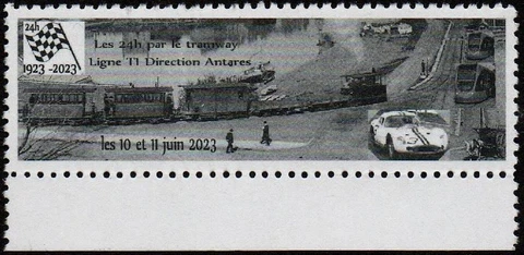 France poster Motor Racing Le Mans 24 hour centenary tram train cinderella (3) Cover