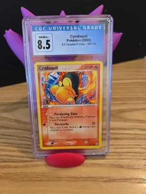 Pokémon TCG Cyndaquil EX Unseen Forces 54/115 CGC 8.5 - Image 1 of 2