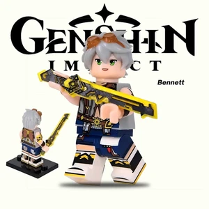 Game Genshin Impact Bennett Custom Minifigure 2 inch gift for fan Birthday gift  - Picture 1 of 2