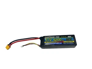Lectron Pro 5200Mah 50C 11.1V 3S Soft Lipo Pack con conector XT60 pieza de radiocontrol #16159 - Imagen 1 de 9