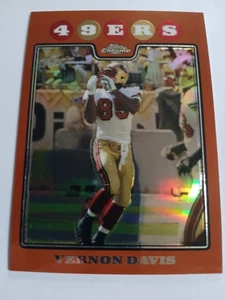 2008 Topps Chrome Vernon Davis Copper Refractors 171/425 49ers TC103 - Picture 1 of 2