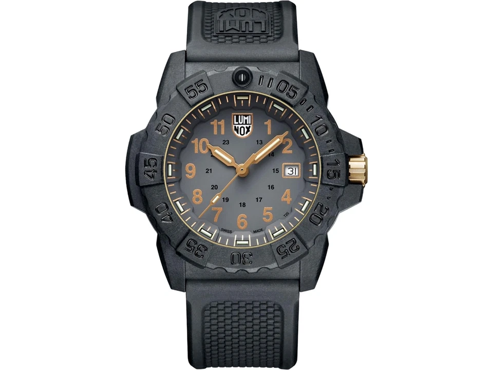 Luminox Navy Seal 45mm XS.3508.Gold Swiss Carbon Black Gold Watch