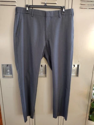 Pantalones de viajero Van Heusen marrón gris frente plano gris talla 34 x 29 Foto 1 de 4