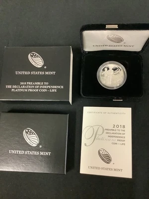 2018-W $100 Proof 1 oz Platinum Eagle - Image 1 of 4
