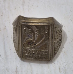 Anello Fiera Mondiale Chicago 1934 Vintage "Un Secolo di Progresso" Souvenir Giocattolo - Foto 1 di 5