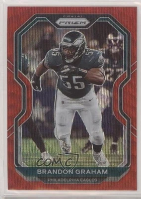 2020 Panini Prizm Red Wave Prizm /149 Brandon Graham #175 - Image 1 of 2