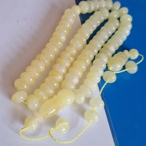 ☀️Natural Baltic Amber Islamic Prayer 66 Beads Misbaha Tasbih Rosary 34g📿 - Picture 1 of 24