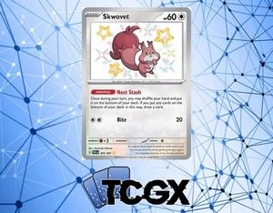 Pokemon - Skwovet - 205/091 - Paldean Fates - Holo - Brillante Raro Casi Nuevo - Imagen 1 de 1